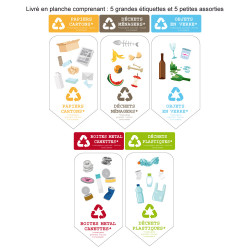 Autocollant de tri sélectif pour poubelle - Prozon