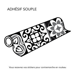 Adhésif souple contremarche