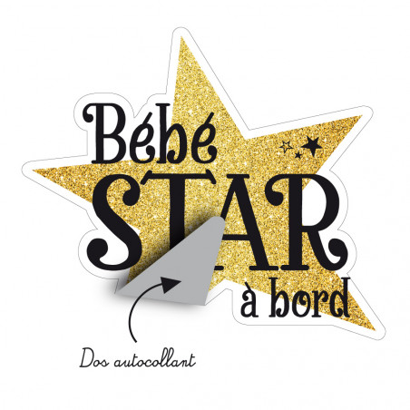 Autocollant Bébé à Bord Petit Loup Stark - 20 Cm Blanc - Style Game Of Thrones - Facile à Poser Sans Traces
