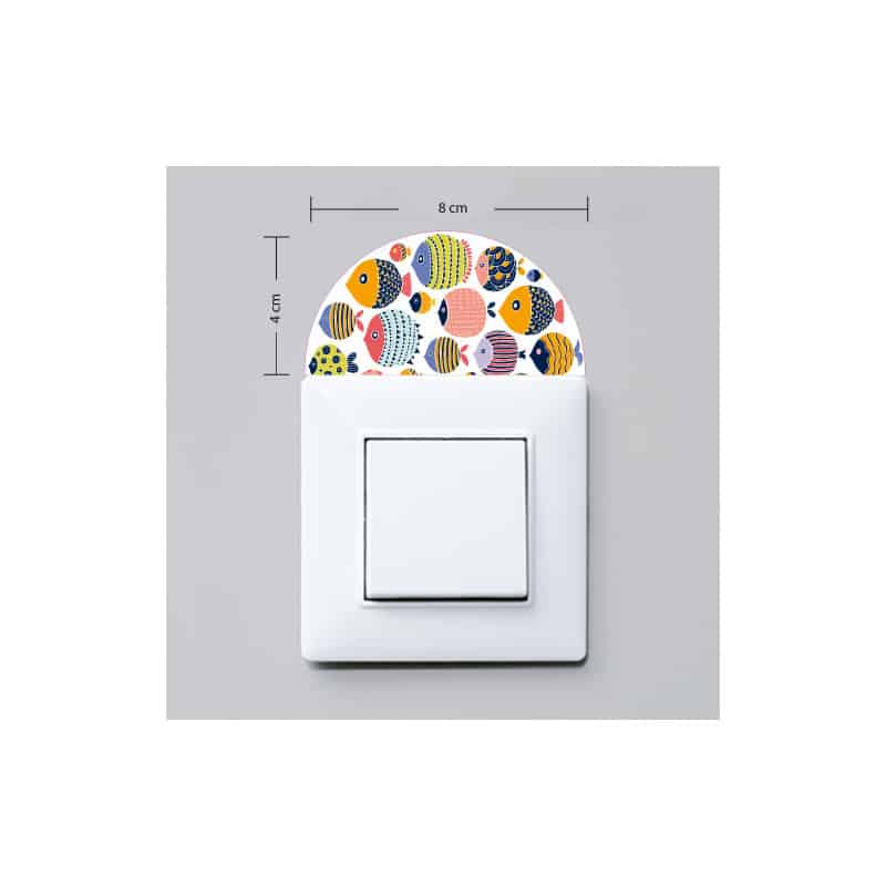 STICKER INTERRUPTEUR FISH COLOR (INTERR025)