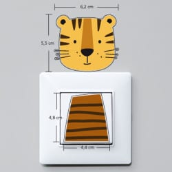 STICKER INTERRUPTEUR TIGRE (INTERR034)