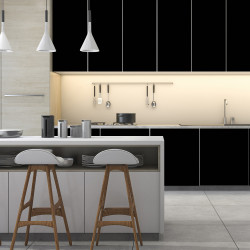 ROULEAU ADHESIF VINYLE AU METRE ASPECT MAT NOIR BLACK