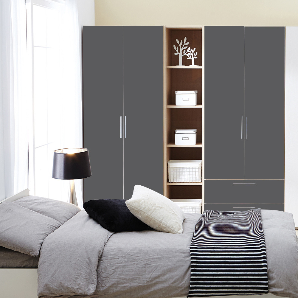 ADHESIF AU METRE ASPECT BRILLANT GRIS ADHESIF AU METRE ASPECT BRILLANT GRIS