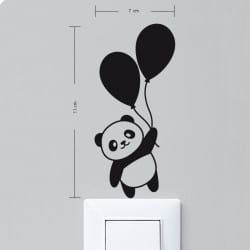 STICKER INTERRUPTEUR PANDA BALLONS (INTERR037)