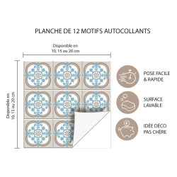 PLANCHE DE CARREAUX DE CIMENT MOZIBLUE (CIM0062)