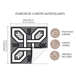 PLANCHE CARREAUX DE CIMENT MOSICBLACK (CIM0022)