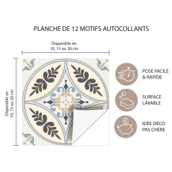 carreau de ciment adhésif