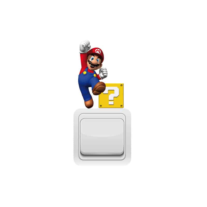 STICKER INTERRUPTEUR MARIO CUBE (INTERR049)