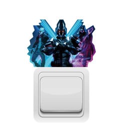 STICKER INTERRUPTEUR ROBOT JEUX VIDEO (INTERR052)