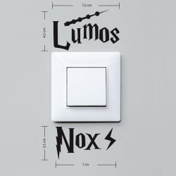 STICKER INTERRUPTEUR LUMOS NOX DIMENSIONS