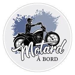 Motard En Couple Idée Cadeau Pour Mon Mari Humour' Autocollant