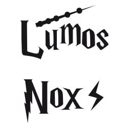 AUTOCOLLANT INTERRUPTEUR LUMOS NOX NOIR