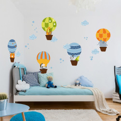 Osomhome Sticker mural pour chambre d'enfant Motif animaux de la