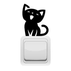 STICKER INTERRUPTEUR CHAT MIAOU (INTERR062)