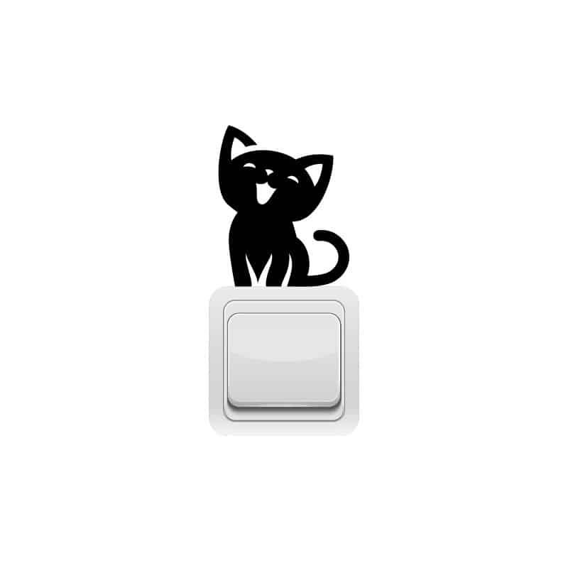 STICKER INTERRUPTEUR CHAT MIAOU (INTERR062)