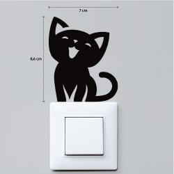 STICKER INTERRUPTEUR CHAT MIAOU (INTERR062)