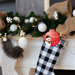 décoration personnalisée pour noël en plexi