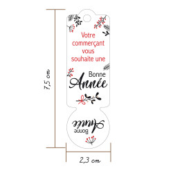 jeton de caddie bonne année commerçant
