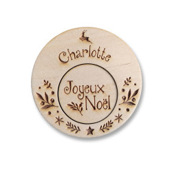 rond de serviette en bois anneau de serviette en bois personnalisé cadeau pour noël