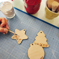 décorations de noël en bois à peindre