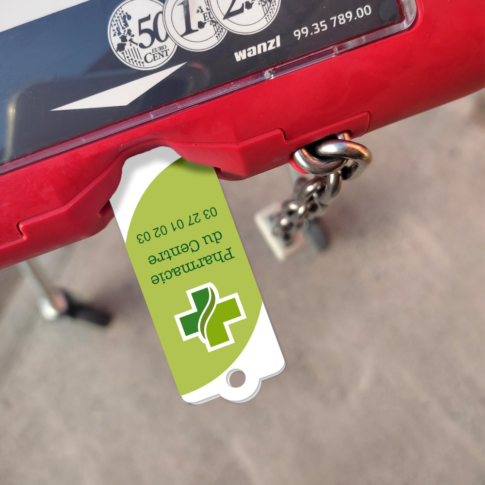 Lot De 70 Jetons Caddie Personnalisables En Plexi - 7,5x2,3 Cm - Cadeau Barber Shop, Fin D'année
