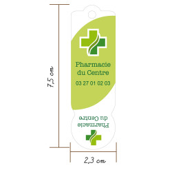 jeton de caddie plexi pour pharmacie officine