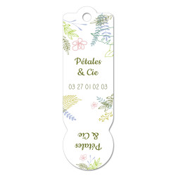 Jeton de caddie en plexi personnalisé pour fleuriste, jeton de