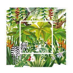 sticker interrupteur décor jungle