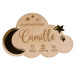 Cadeau naissance personnalisé bébé - décoration chambre enfant