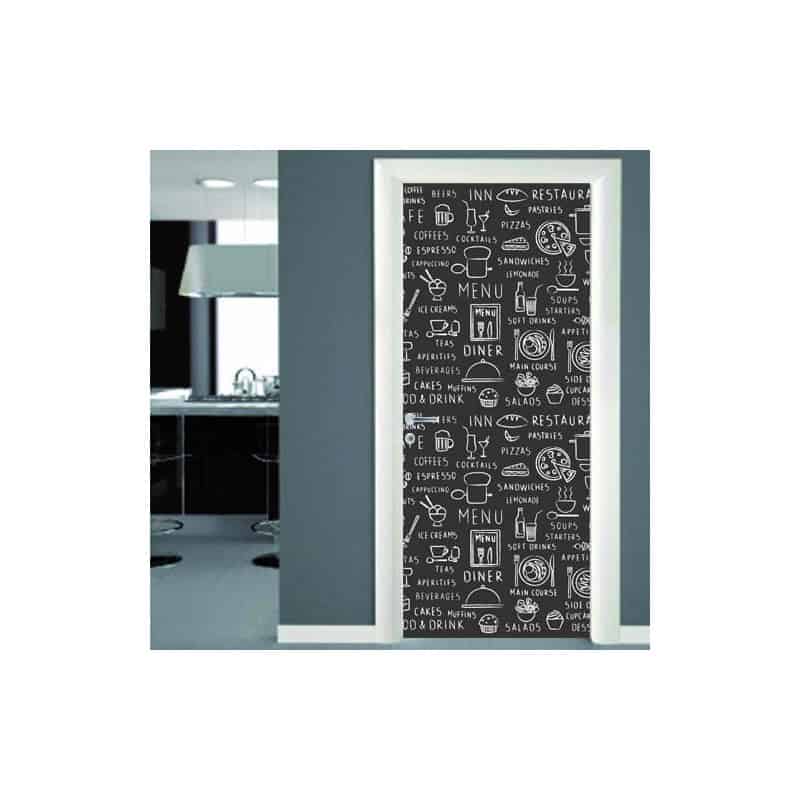 STICKER PORTE CUISINE TEXTE (LE51)