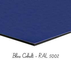 alu dibond 3mm bleu cobalt