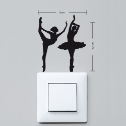 Stickers interrupteur danseuses