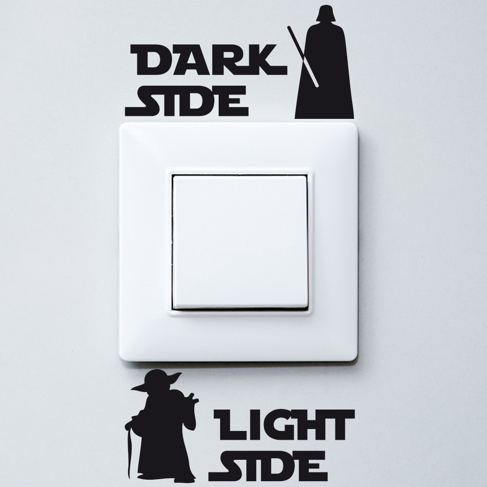 Sticker interrupteur dark side