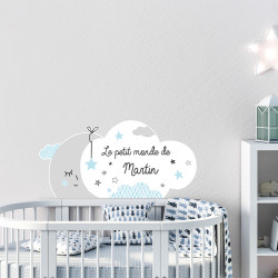 Sticker Porte Prénom Fille Nuage Rose. Adhésif Prénom. Plaque Chambre  Enfant. Autocollant Personnalisable Avec Prénom. Décoration Chambre Le  Petit