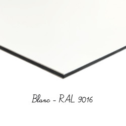 alu dibond blanc RAL 9016