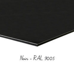 alu dibond noir RAL 9005
