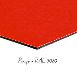 alu dibond rouge RAL 3020