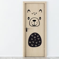 STICKER DE PORTE OURSON (PORTE003)