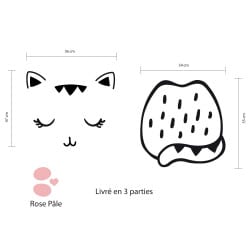 STICKER DE PORTE CHATON (PORTE004)