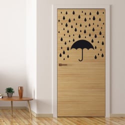 STICKER DE PORTE LITTLE RAIN (PORTE006)