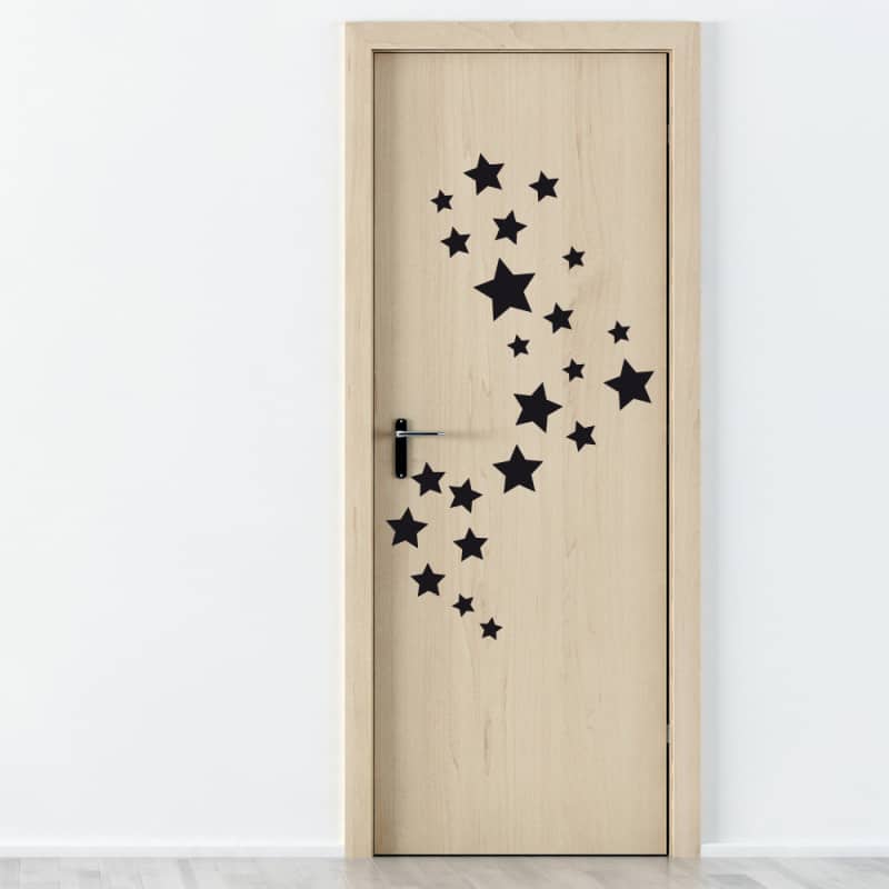 STICKER DE PORTE ETOILES (PORTE009)