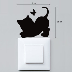 sticker interrupteur chat courbé dimension (interr064)