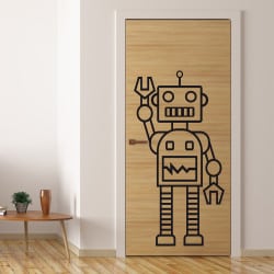 STICKER DE PORTE ROBOT (PORTE010)