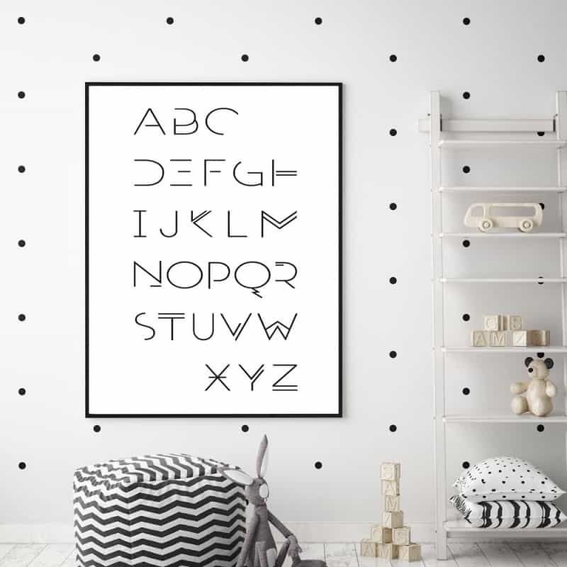 POSTER ALPHABET ADULTE GRAPHIQUE (POST0005)