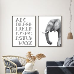 POSTER ALPHABET ADULTE RETRO (POST0006)