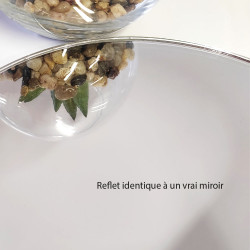 plexigglass miroir argent découpé