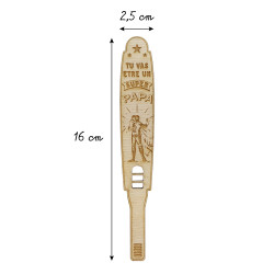 Test en bois annonce grossesse - Un monde de fripouilles