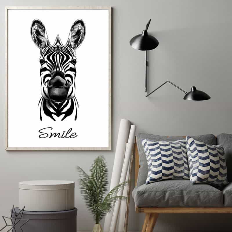 POSTER ZEBRE SMILE (POST0051)