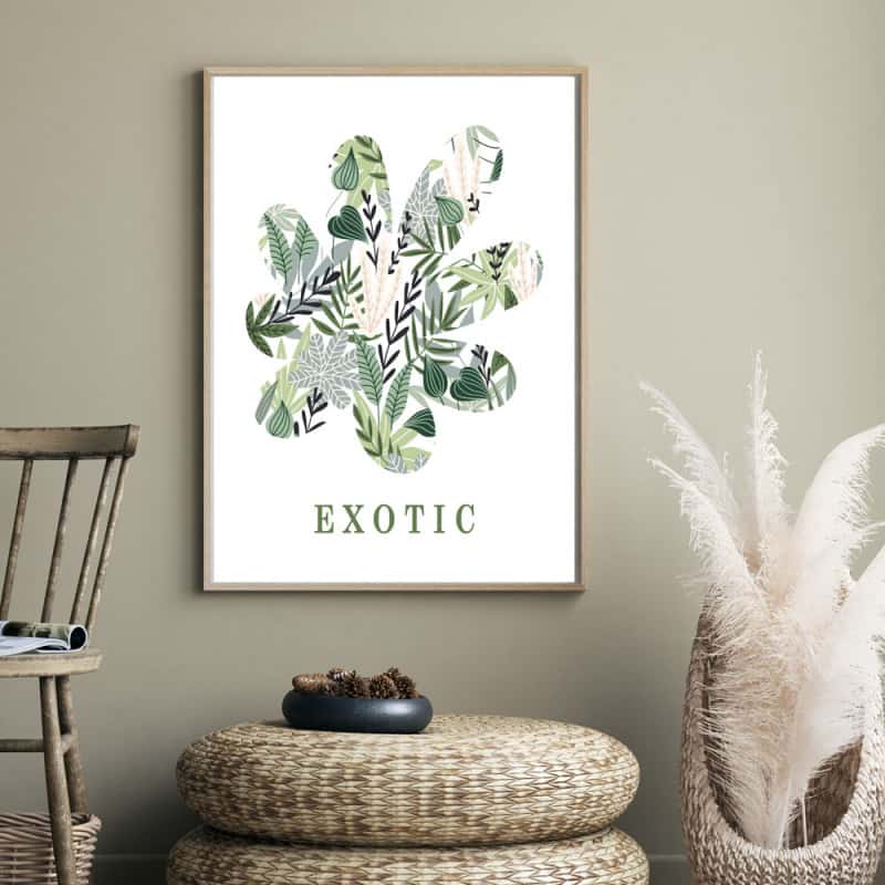 POSTER EXOTIC VERT (POST0056)