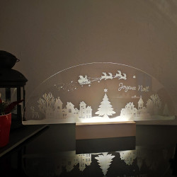 décoration de Noël lumineuse à poser sur meuble